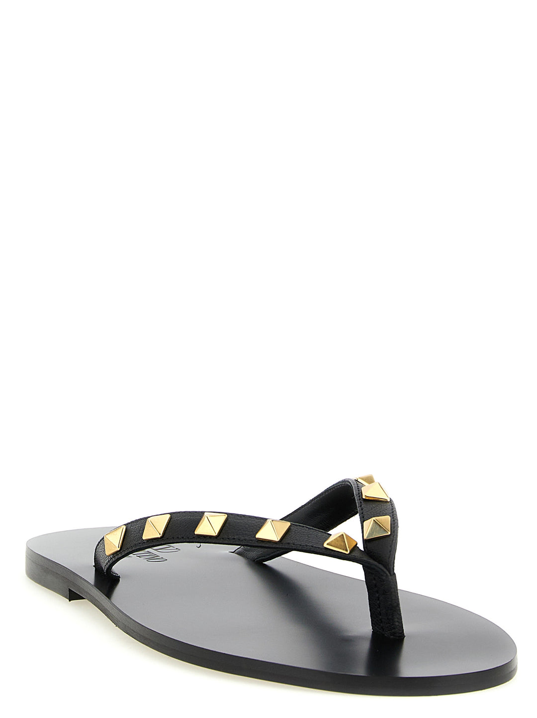 Valentino Garavani Thong Rockstud Sandali - Nero | cfbb4966e75a838fbf651fe70145904612c6db74