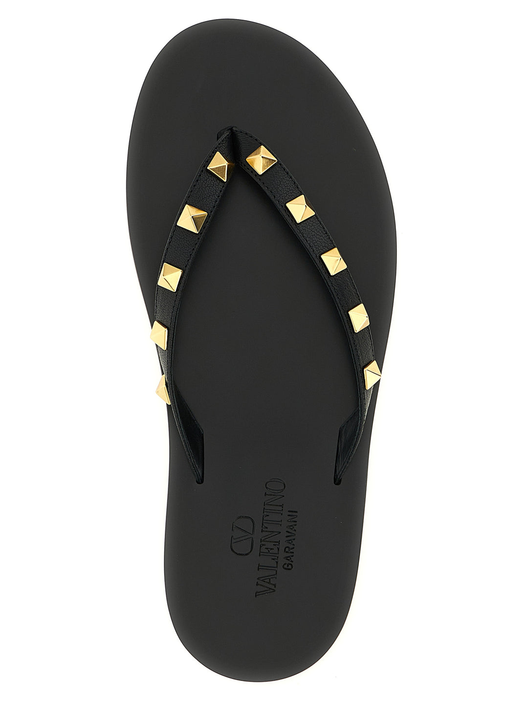 Valentino Garavani Thong Rockstud Sandali - Nero | b70692e0e0e4bfbba978429e78e2dbb231f759c7