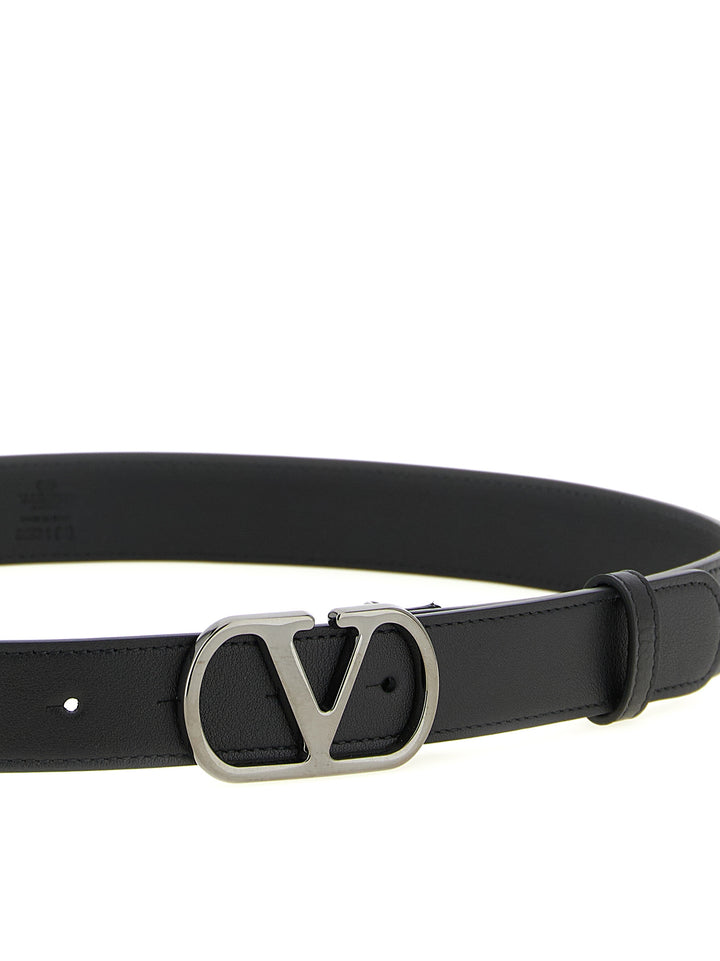 Valentino Garavani Valentino Garavani Vlogo Signature Belt Cinture - Nero | afd8efe7501d8de0c2afe8512915f613e7b6e3ac