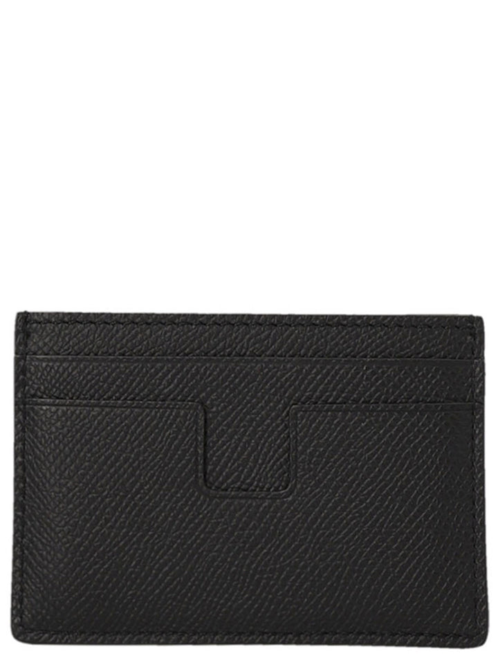 Tom Ford Logo Card Holder Portafogli - Nero | 31ab4220fd4183856fbef839682aad9b425f8877