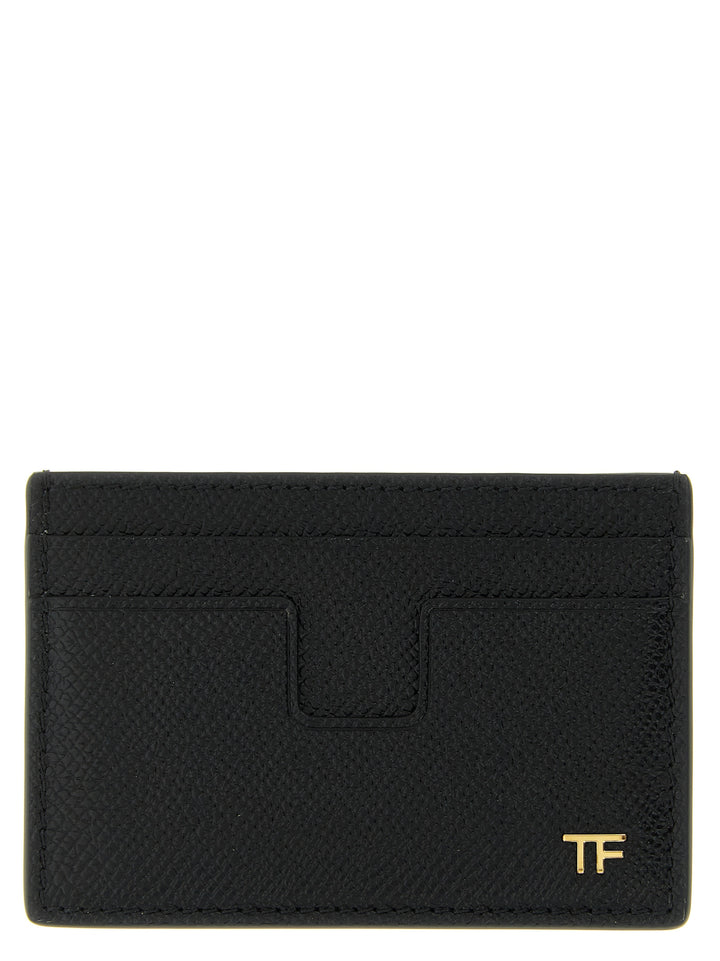 Tom Ford Small Grain Leather Cardholder Portafogli - Nero | 00c6248848b00e9176b834e0efe0244e2c0ac78f