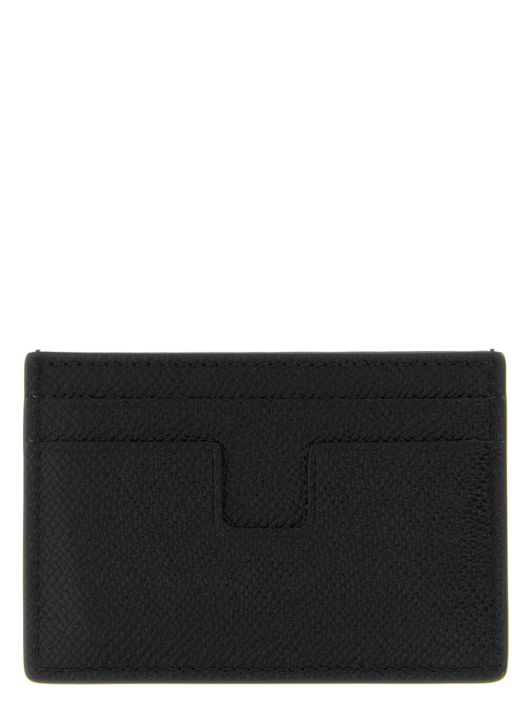 Tom Ford Leather Card Holder Portafogli - Nero | 072cd84cfcef87a17f993a5d6fb3573b63eca244