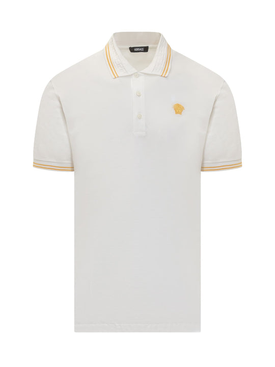 Medusa Polo Shirt Bianco