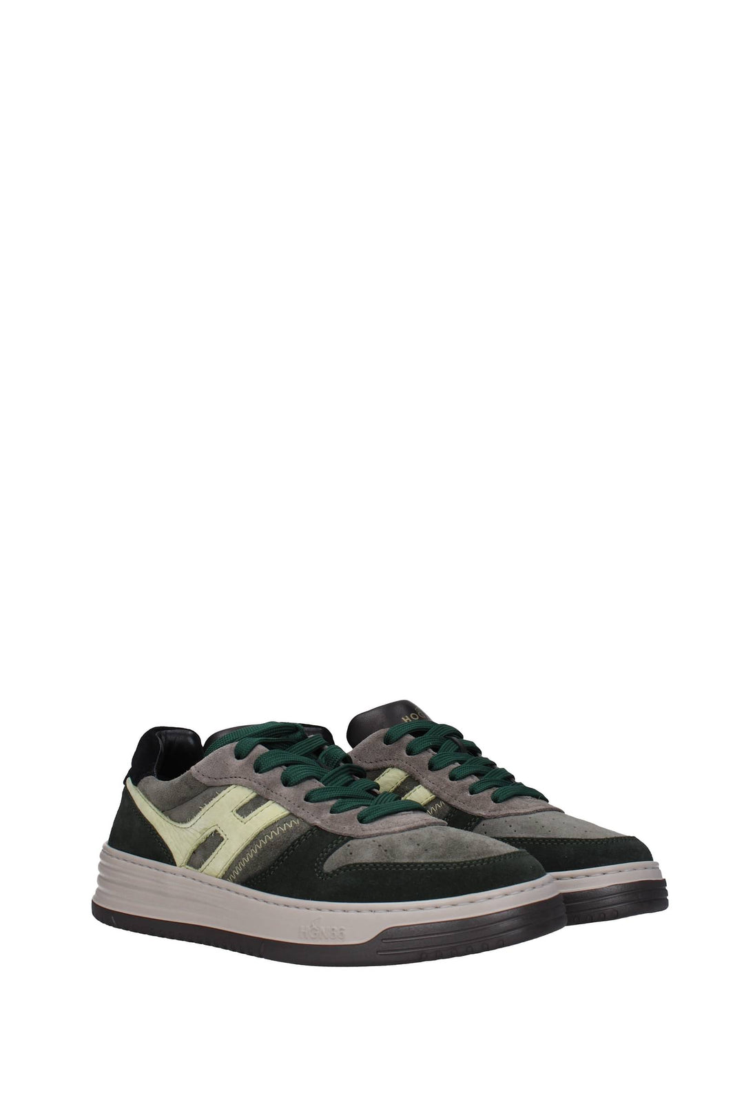 Sneakers Camoscio Verde Grigio