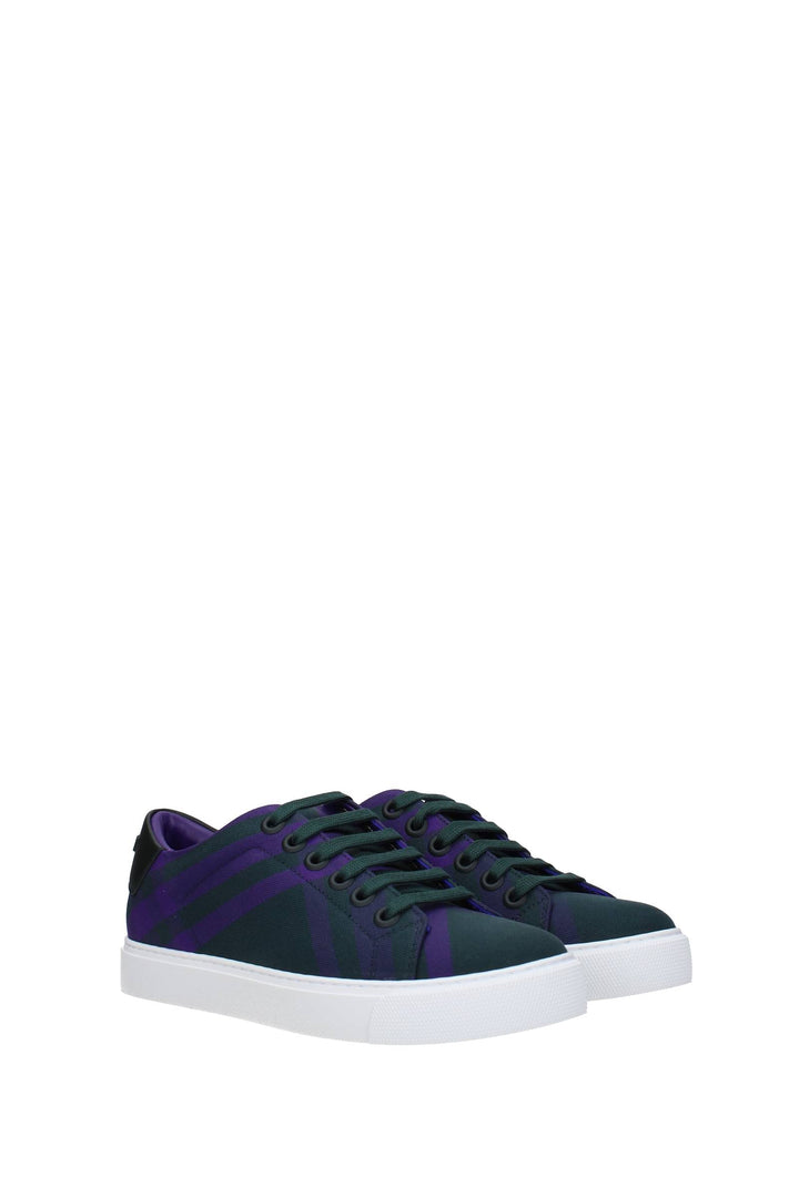 Sneakers Tessuto Verde Viola