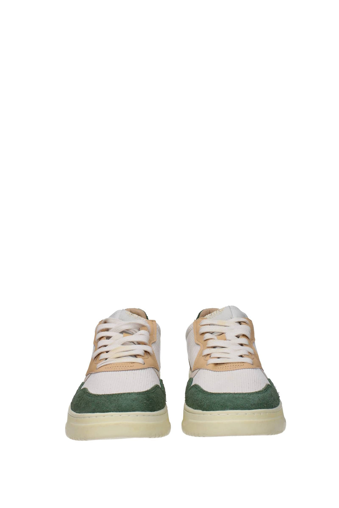 Sneakers Tessuto Bianco Verde