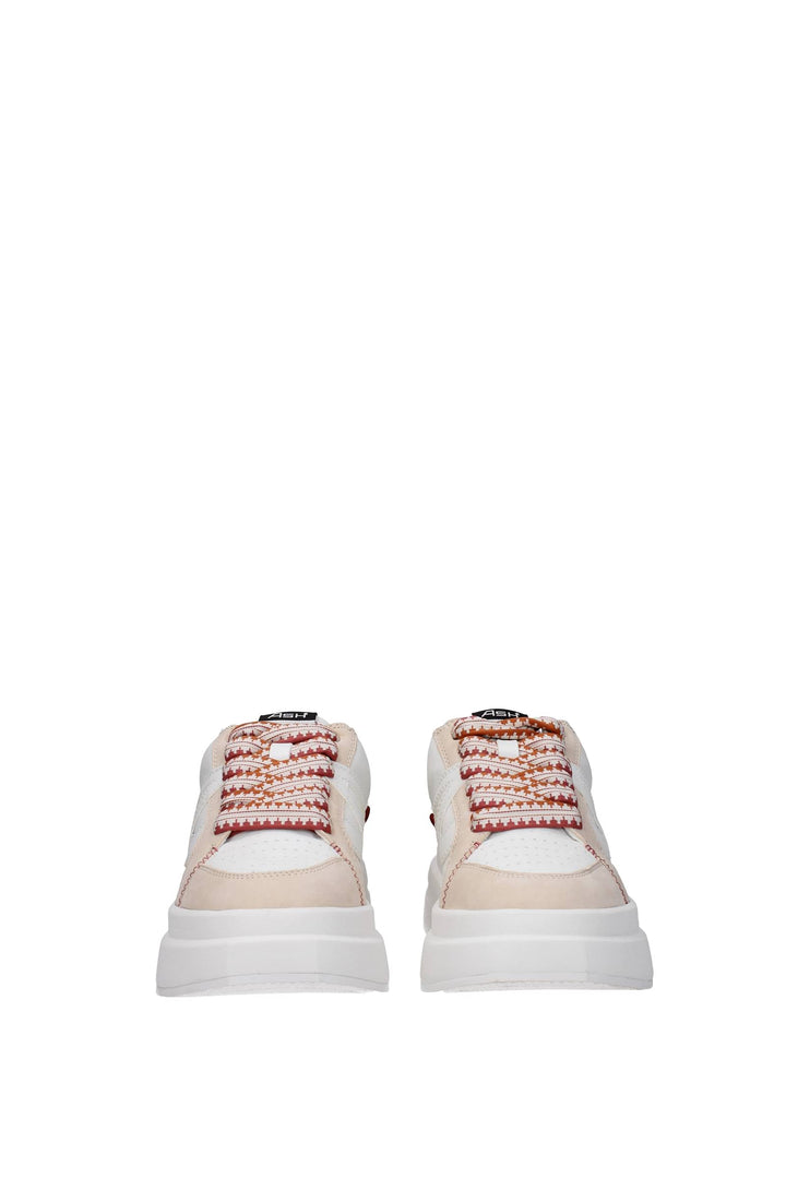 Sneakers Pelle Bianco Multicolore