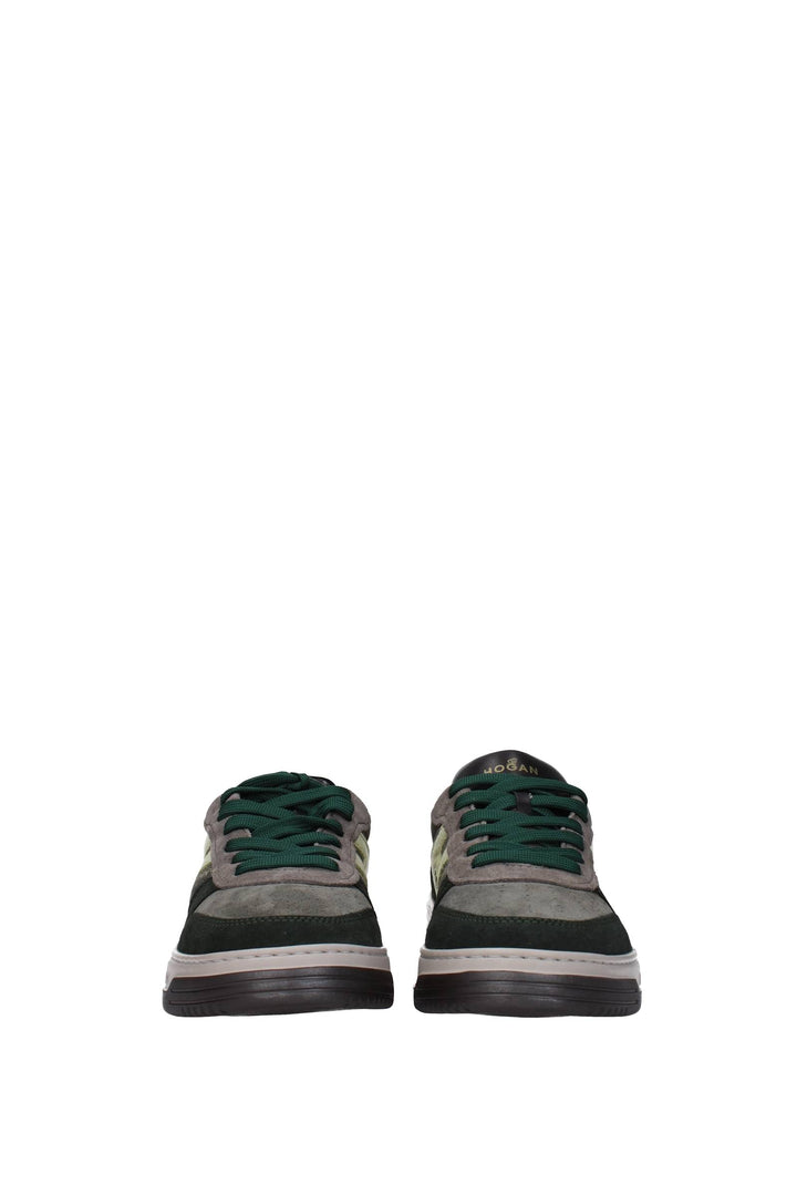 Sneakers Camoscio Verde Grigio