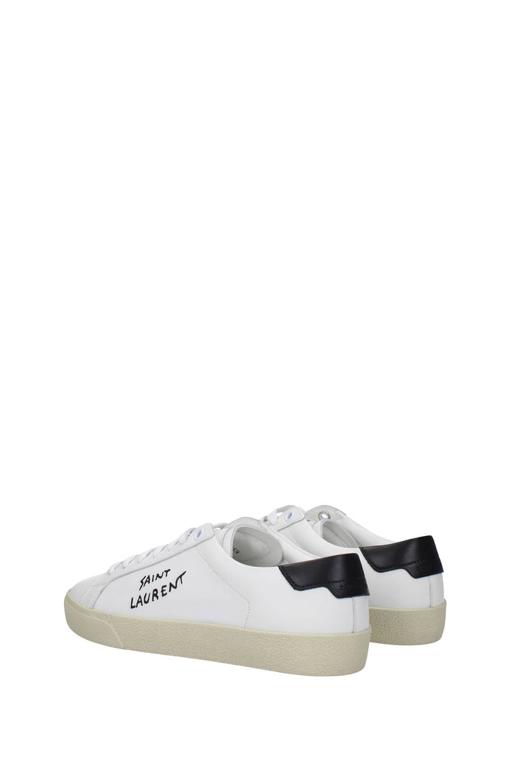 Sneakers Pelle Bianco Nero