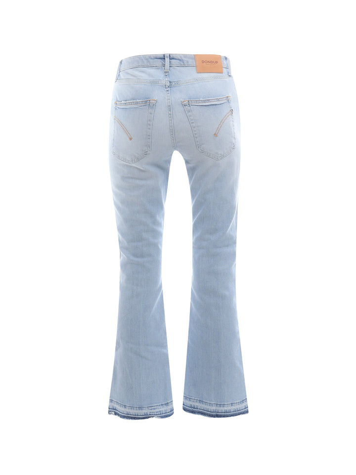 Jeans in denim con lavaggio chiaro