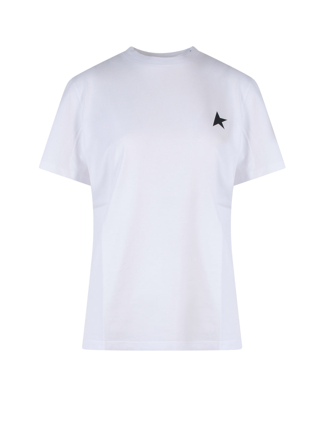T-shirt in cotone con iconica stella frontale