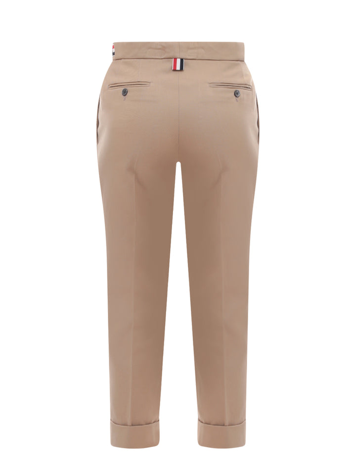 Pantalone in cotone con iconico dettaglio tricolore