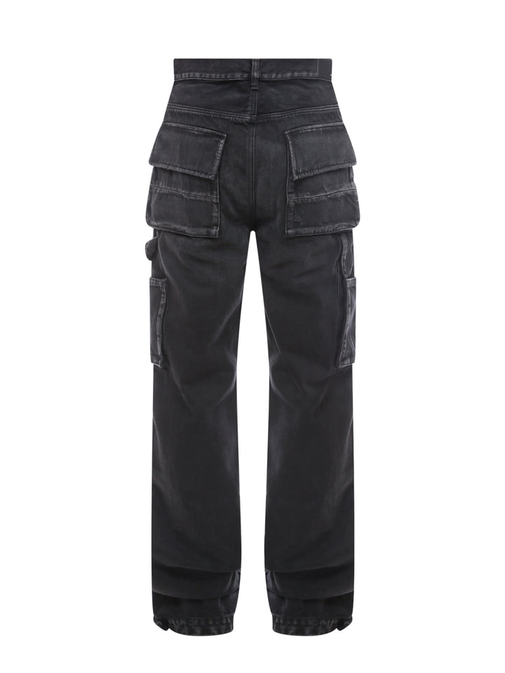 Jeans cargo in cotone