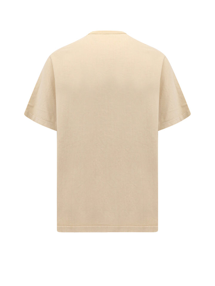 T-shirt in cotone Washed con etichetta Fendi Roma