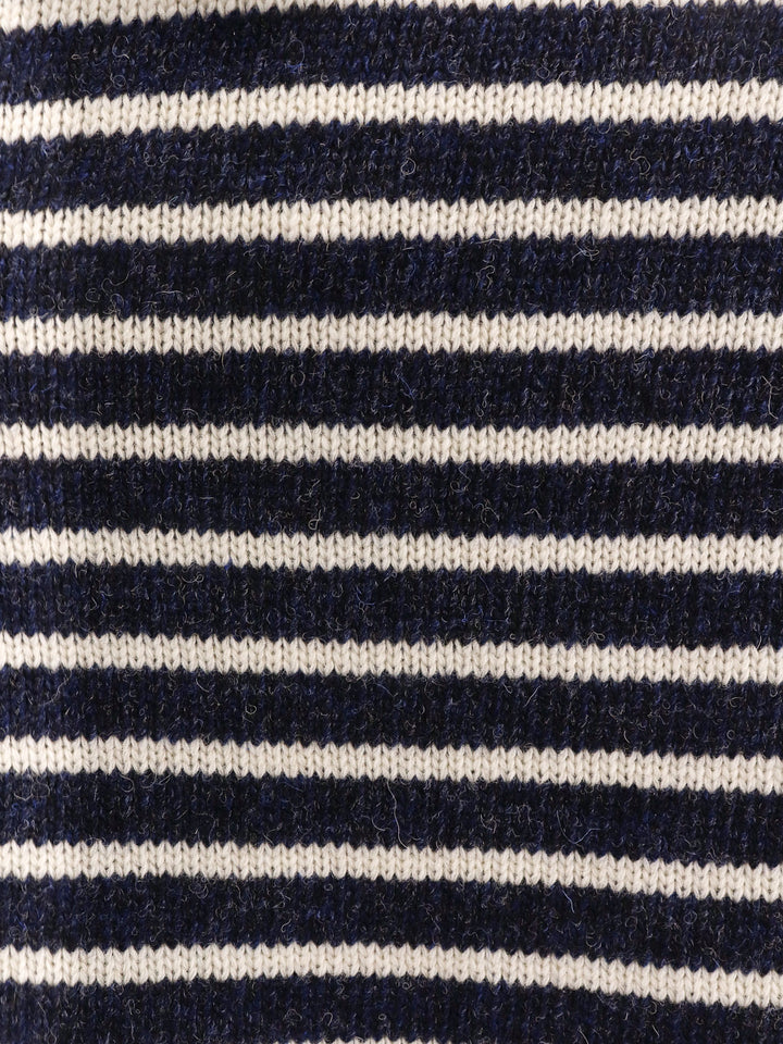 Maglia in lana vergine con motivo a righe