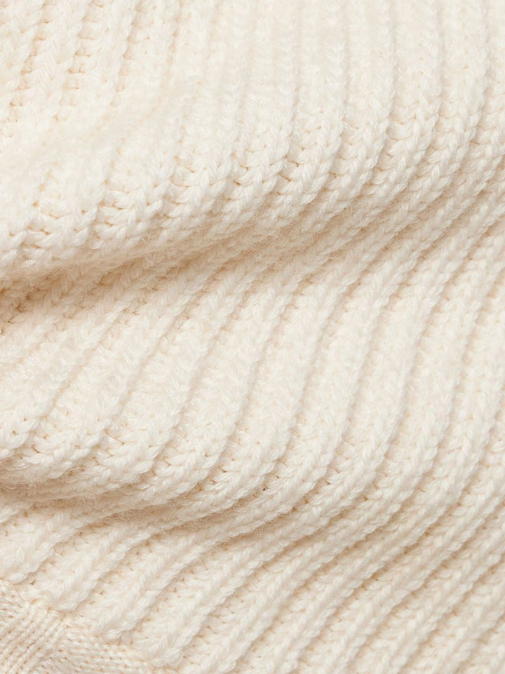 Maglia Crop in misto lana a coste