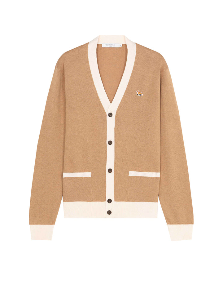 Cardigan in lana con patch Baby Fox