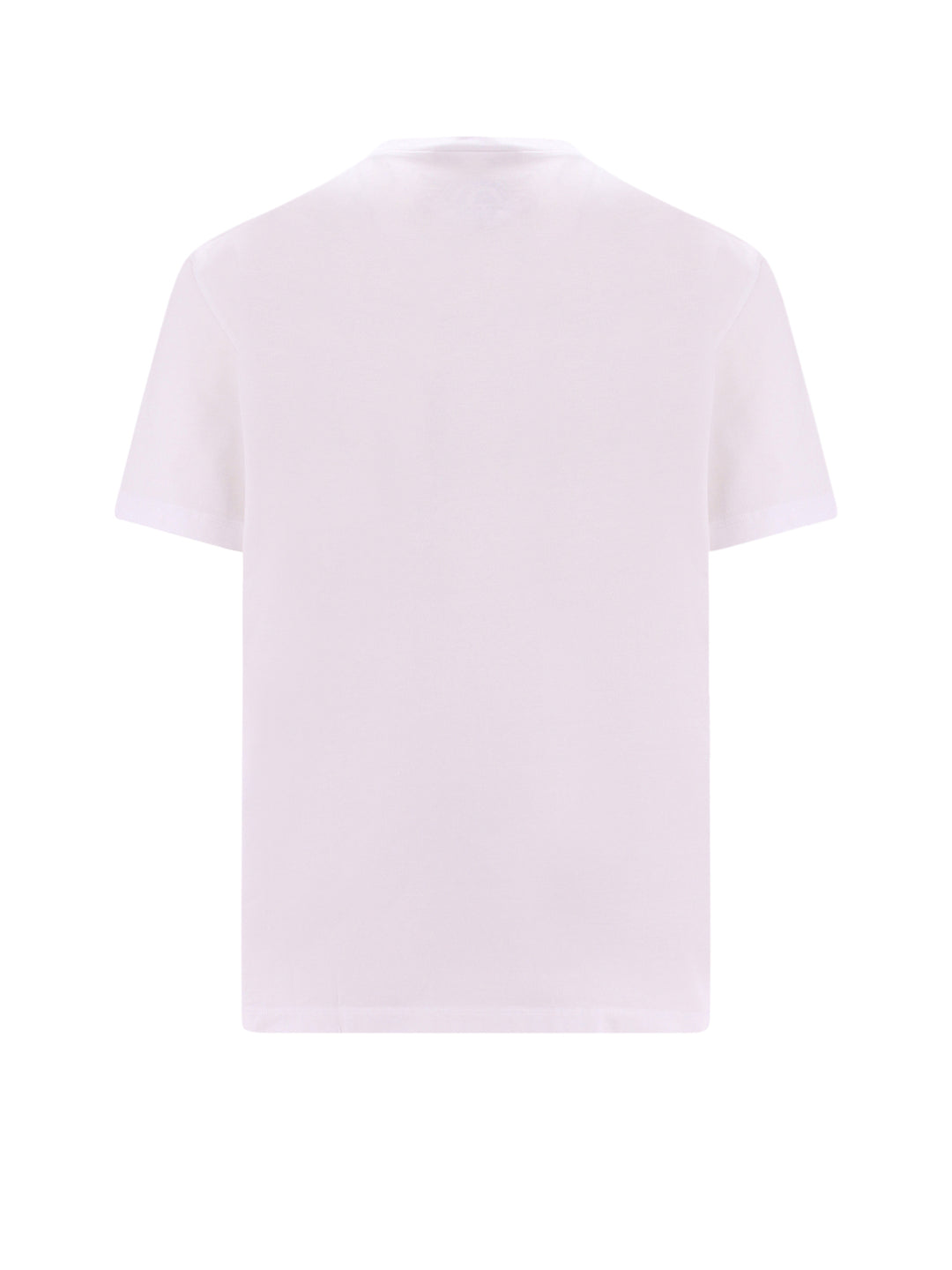 T-shirt in cotone con logo frontale multicolor