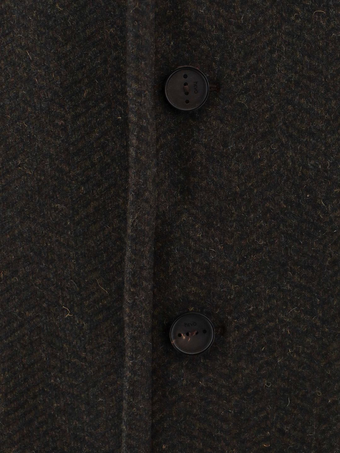 Cappotto spigato in lana vergine