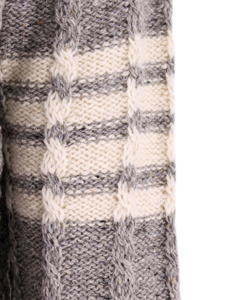 Maglia in lana mohair con iconiche bande