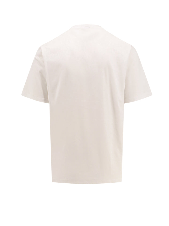 T-shirt in cotone con logo floccato