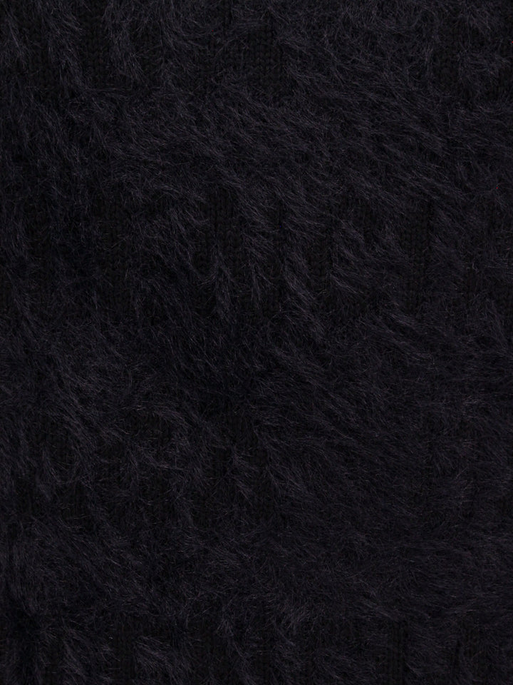Maglia Furry Bal Horizontal in misto lana con logo all-over
