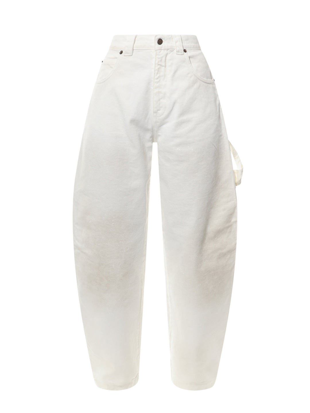 Pantalone oversize  white denim