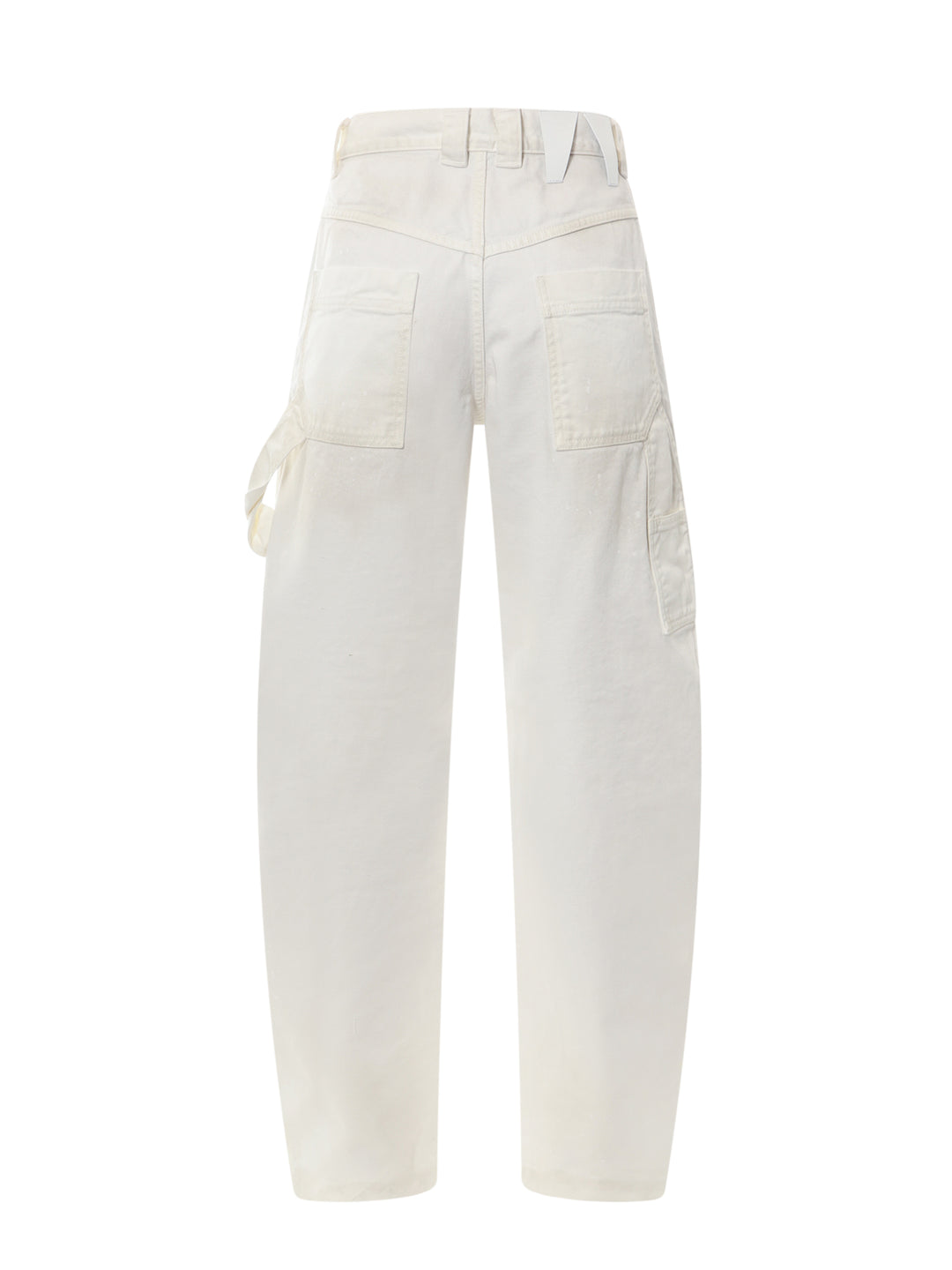Pantalone oversize  white denim