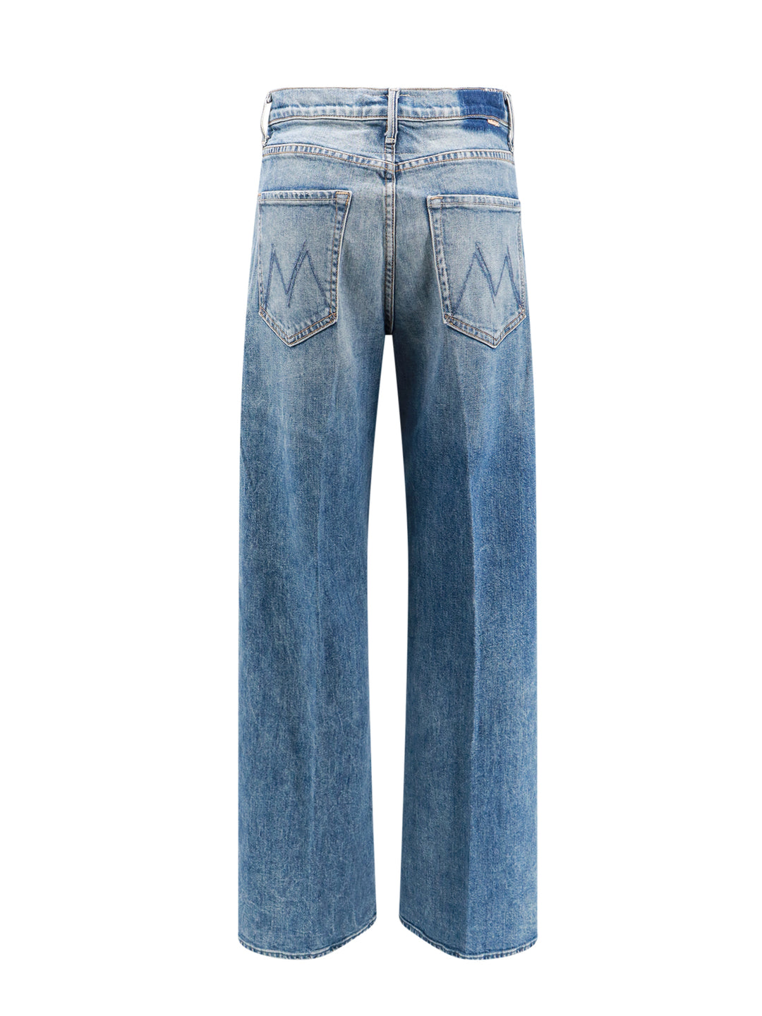 Jeans in cotone stretch con ricamo M posteriore