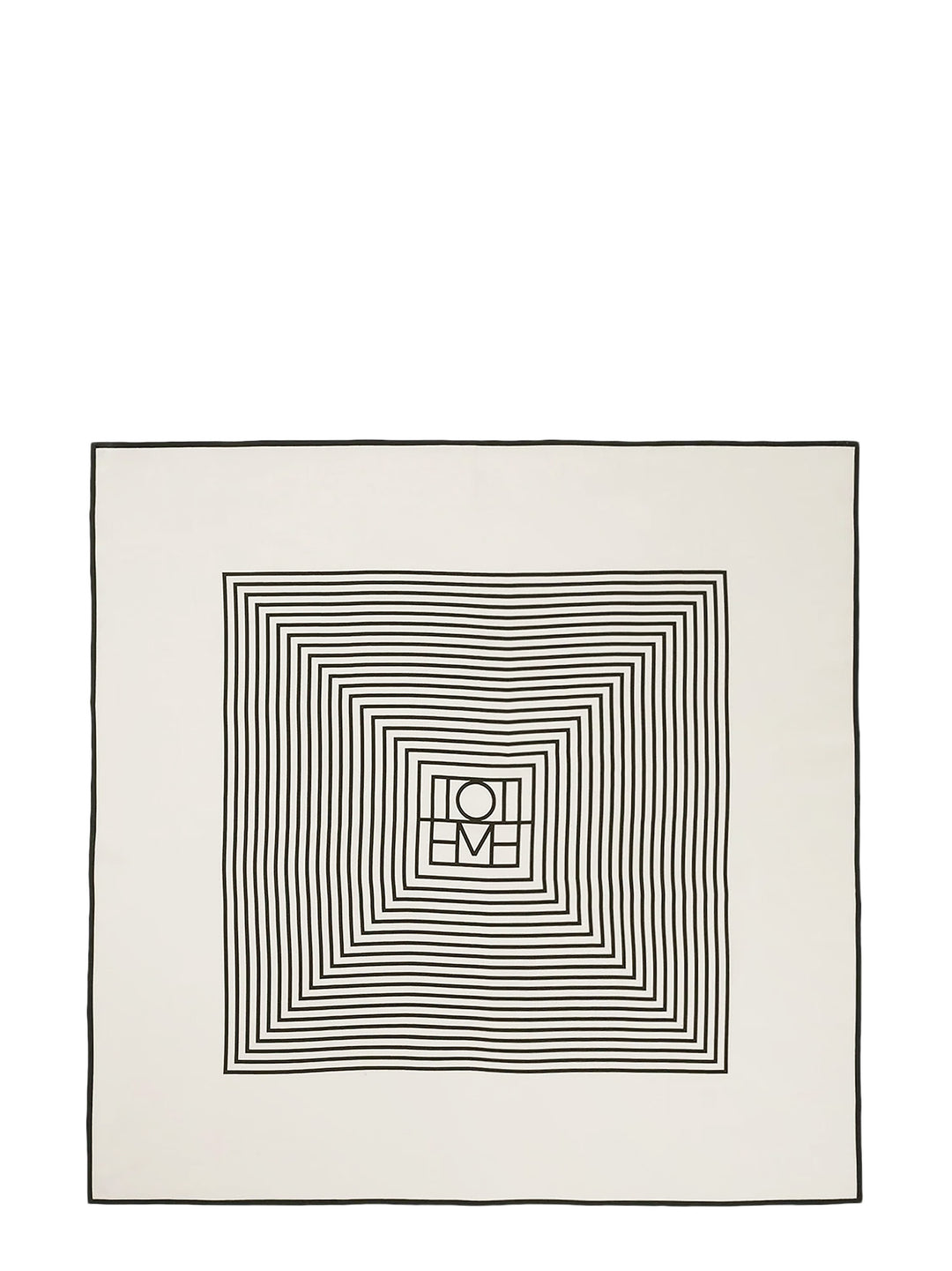 Foulard in seta con stampa Centerd Monogram