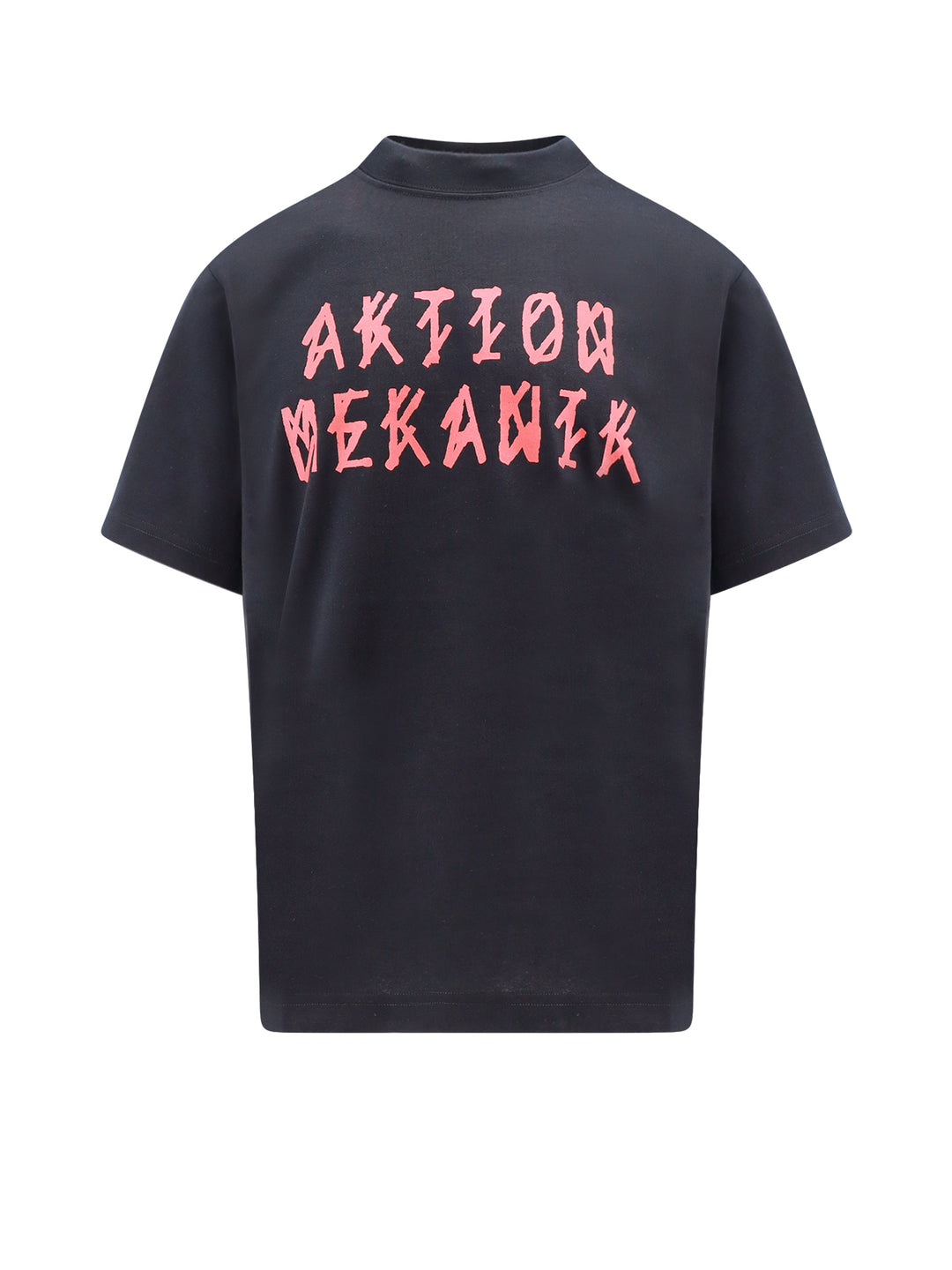 T-shirt in cotone con stampa Aktion Mekanik