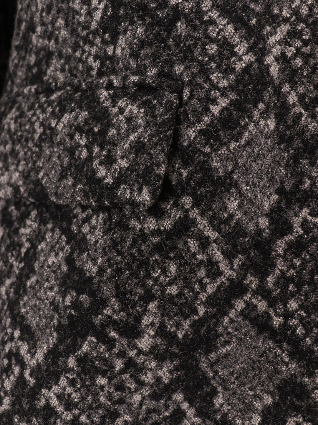 Cappotto in misto lana con stampa pitone
