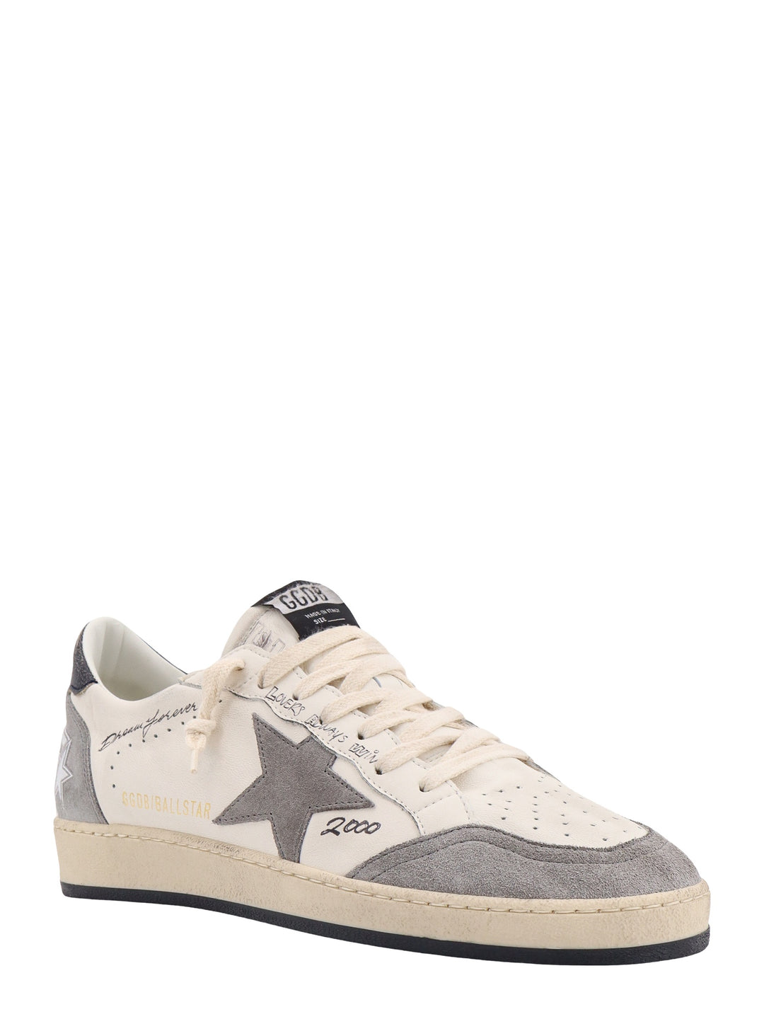 Sneakers in pelle e suede con stampe
