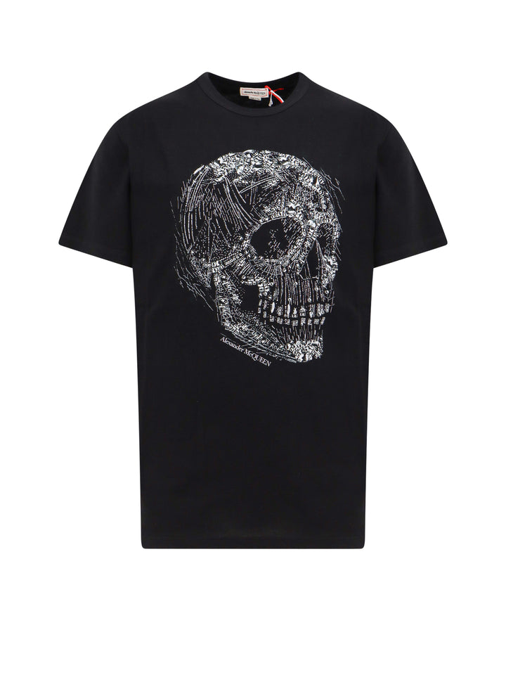 T-shirt in cotone con stampa Crystal Skull