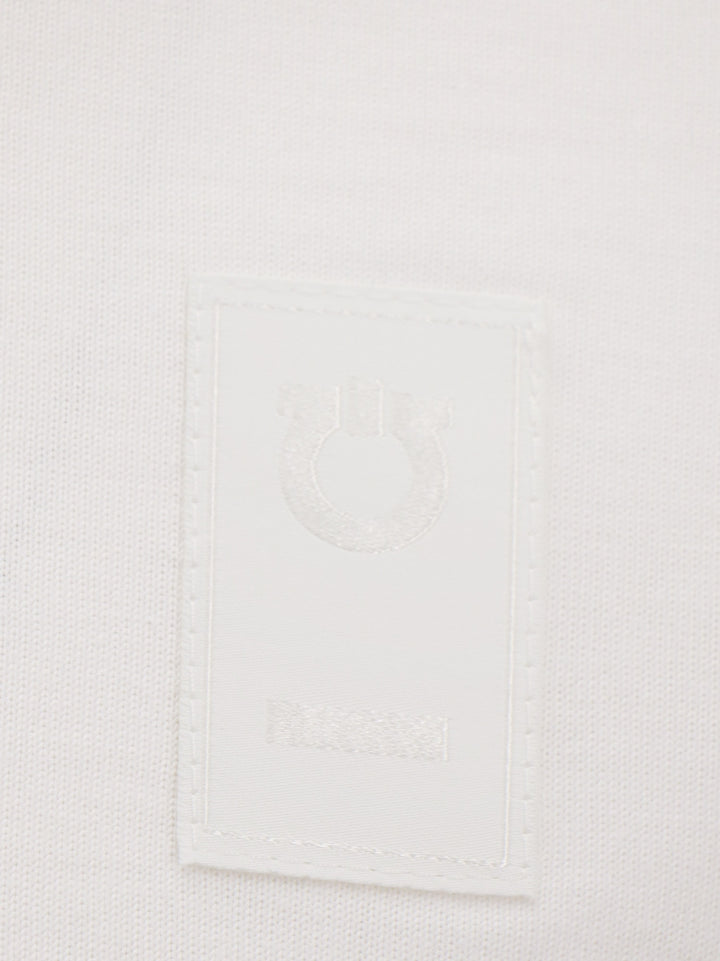 T-shirt in cotone con patch logo