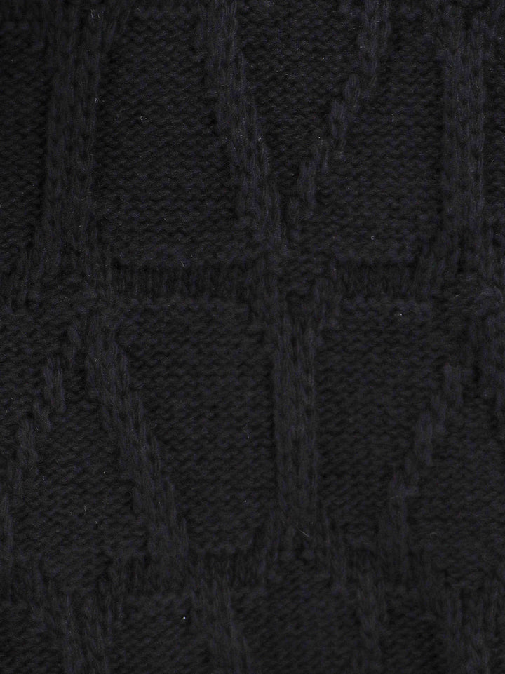 Cardigan in lana con motivo Toile Iconographe