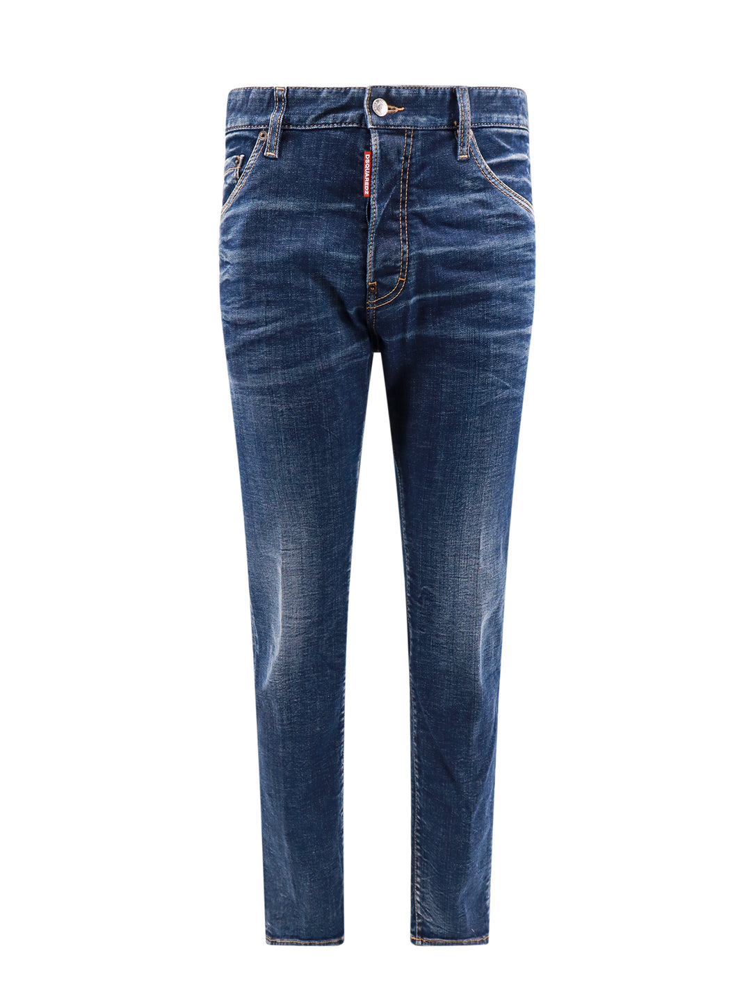Jeans in cotone con stampa posteriore