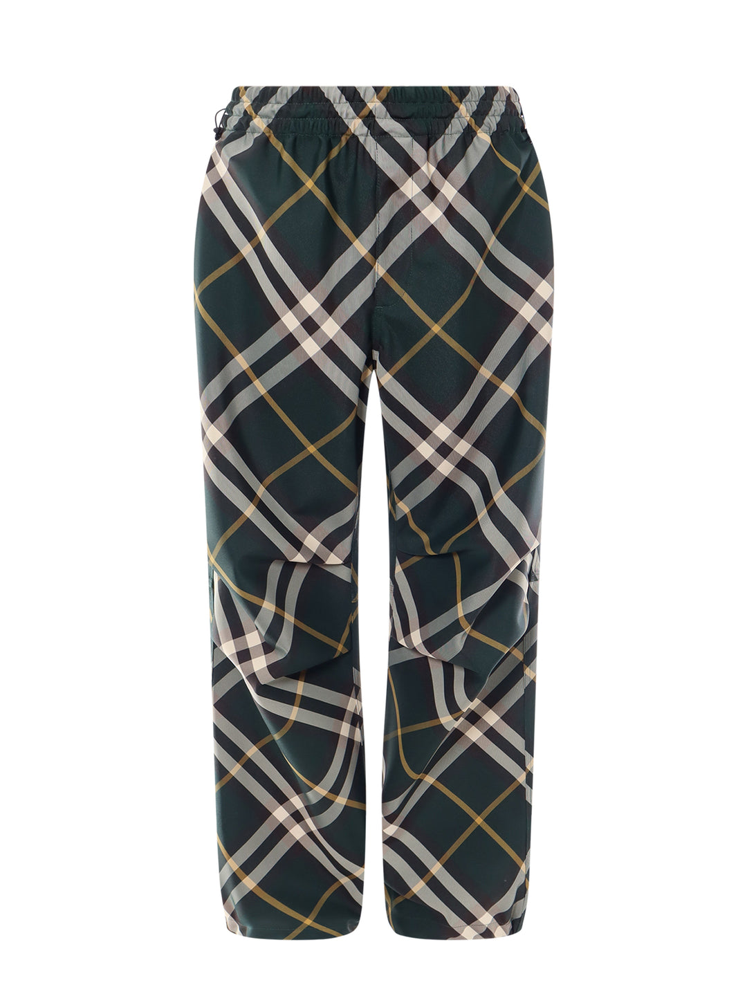 Pantalone in nylon con stampa Burberry Check
