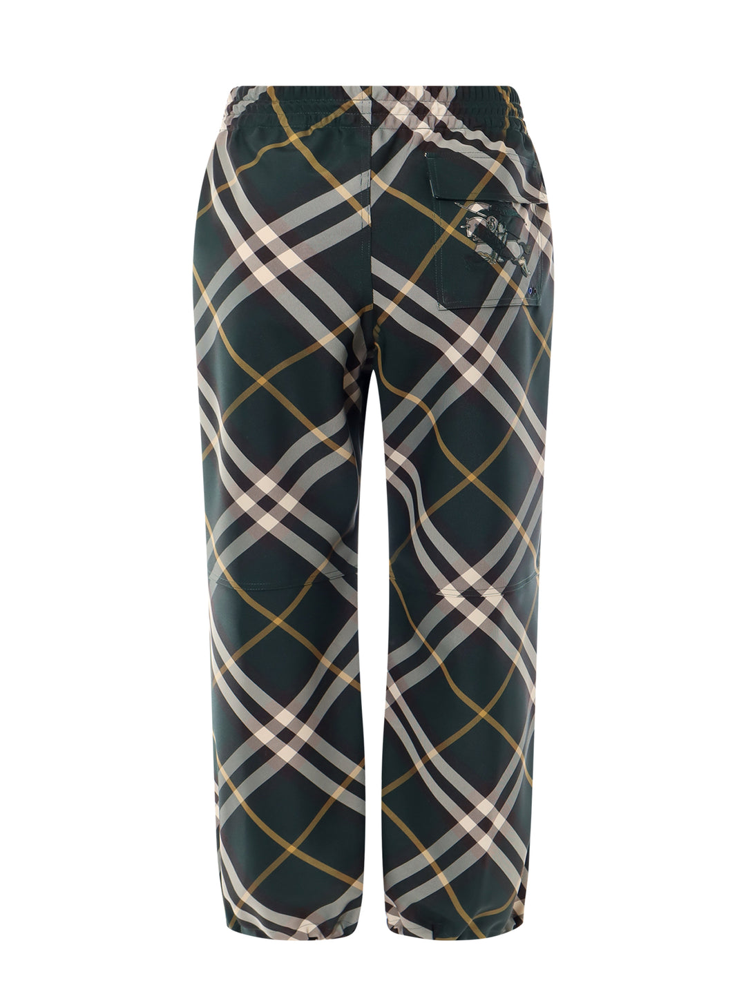 Pantalone in nylon con stampa Burberry Check