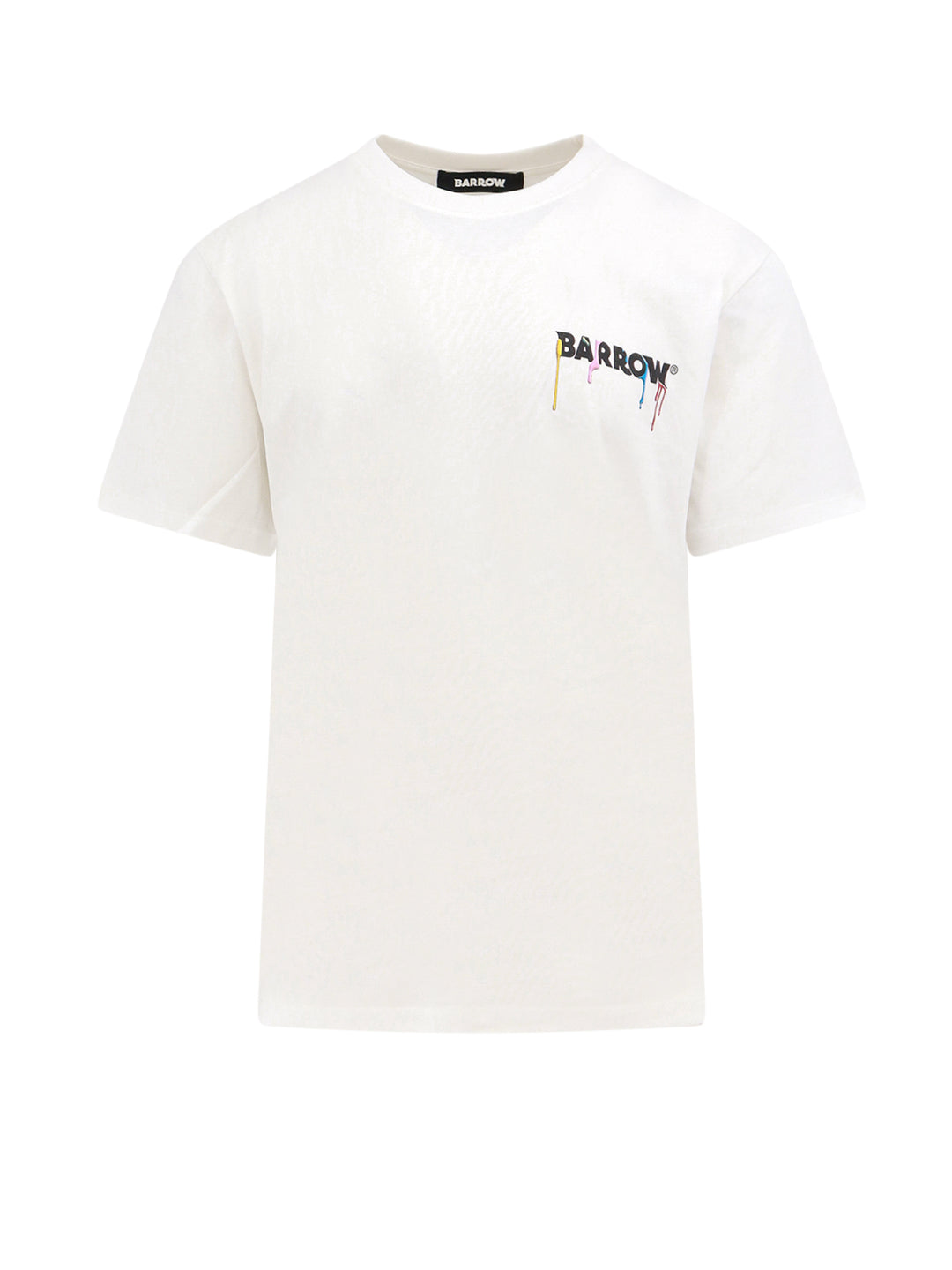 T-shirt in cotone con logo frontale