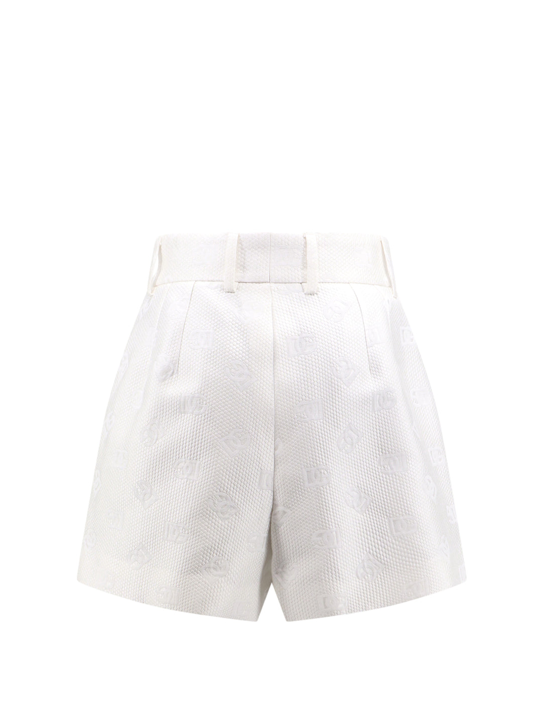 Shorts in misto cotone con logo all-over