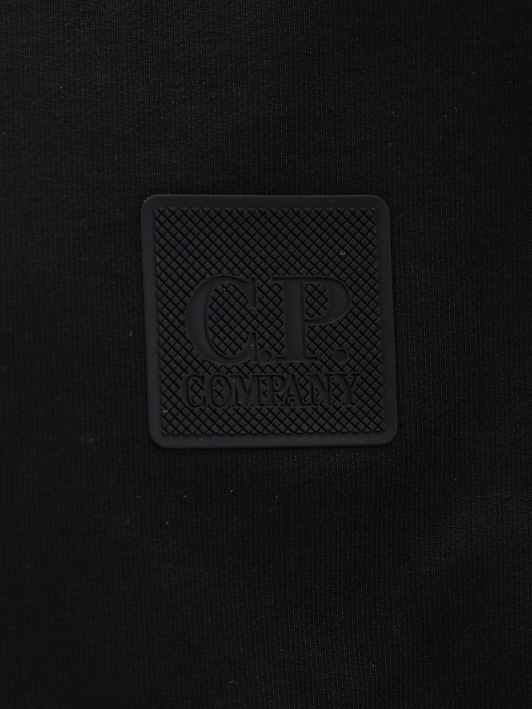 Felpa in cotone stretch con patch logo