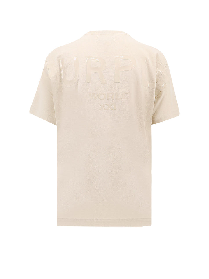 T-shirt in jersey Textured con stampa logo