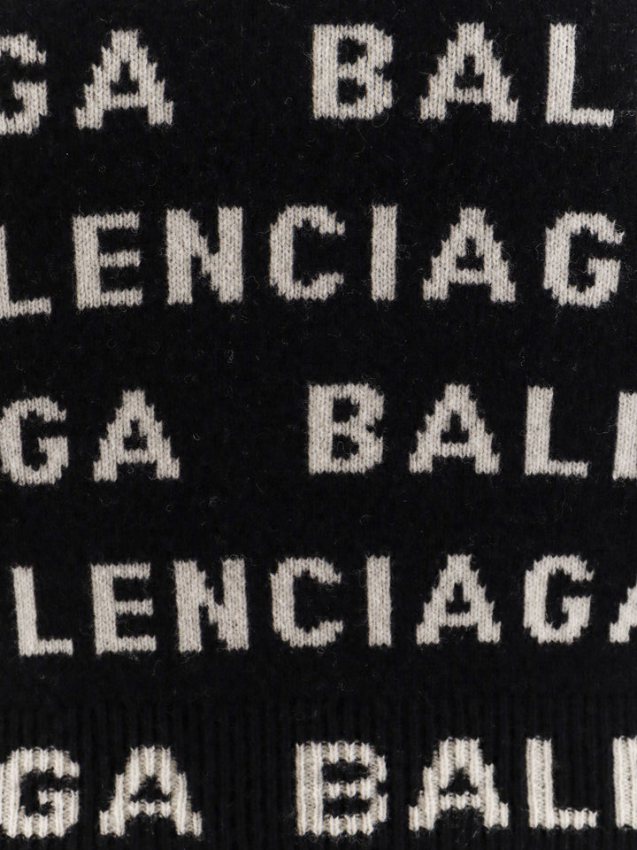 Maglia in lana con logo all-over
