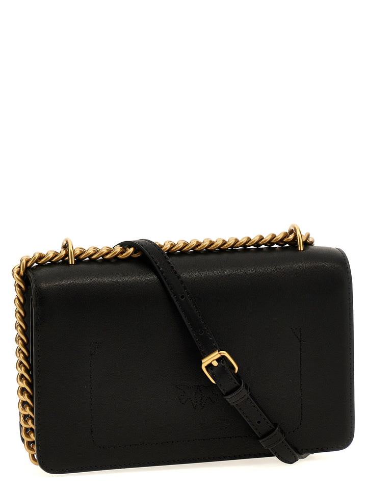 Pinko Mini Love Bag One Simply Borse a Tracolla - Nero | ae9638a8860f0ecb78ea3f5ba8b215c29039177d