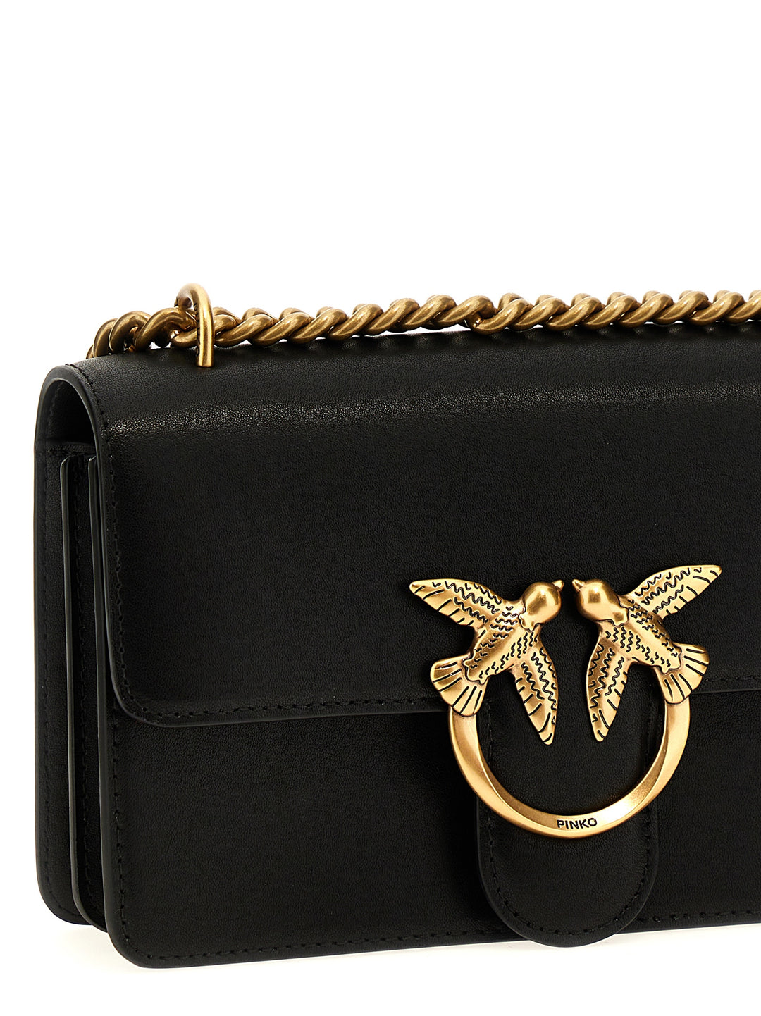 Pinko Mini Love Bag One Simply Borse a Tracolla - Nero | 036a08c563e392663873ca74df49b2fc23e5c10c