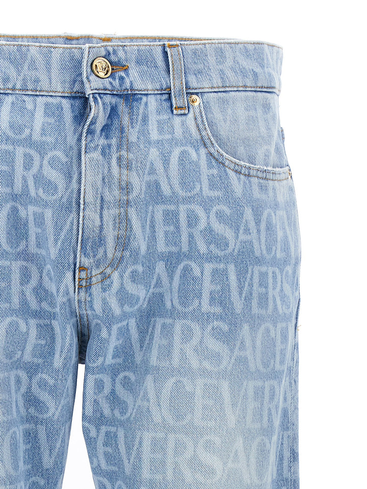 Versace Allover Jeans Celeste