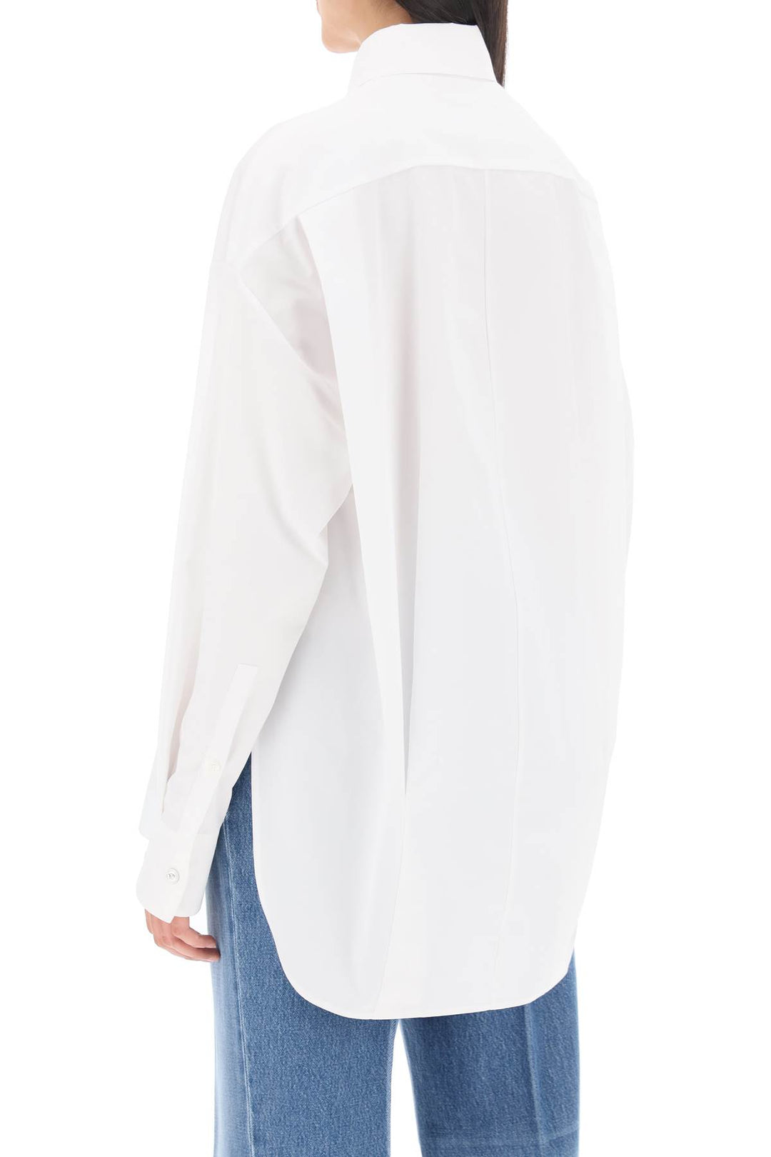 Camicia Oversize In Popeline - Versace - Donna