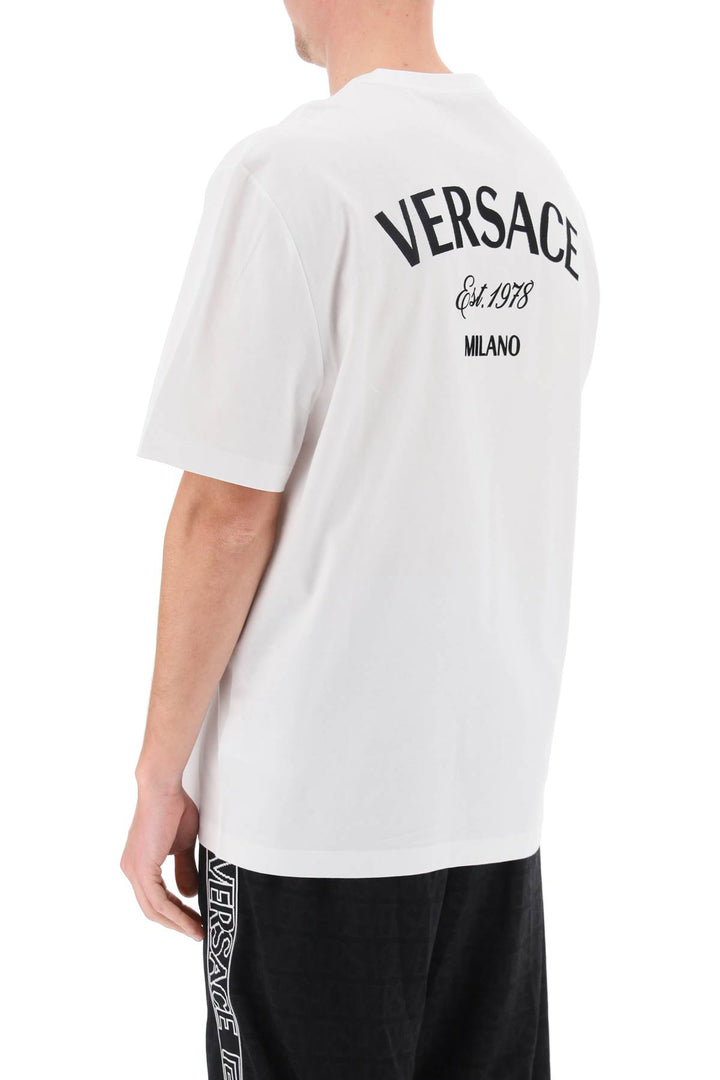 T Shirt Girocollo Milano Stamp - Versace - Uomo
