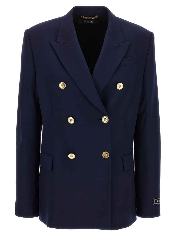 Double-Breasted Blazer Blazer And Suits Blu